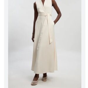 A.L.C. Cream Maxi Dress with Belt